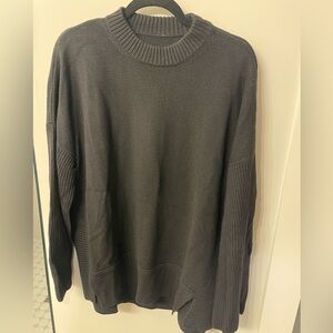lululemon athletica Black Crew Neck Sweater